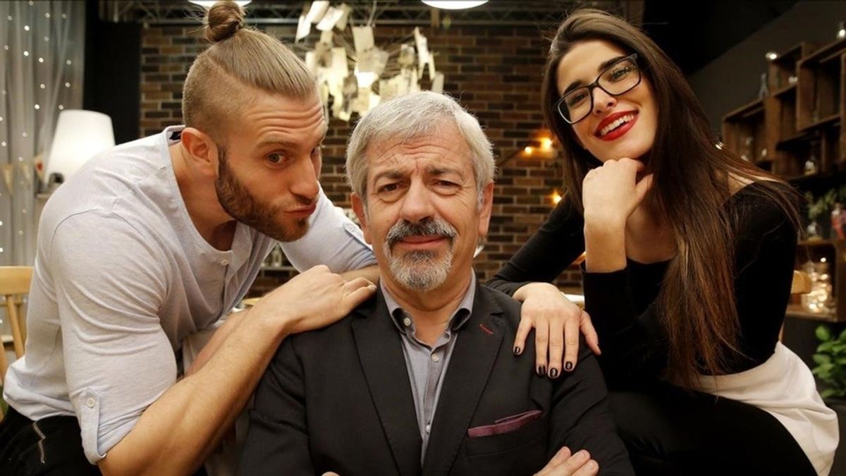 Matías Roure, Carlos Sobera y Lidia Torrent en 'First dates'