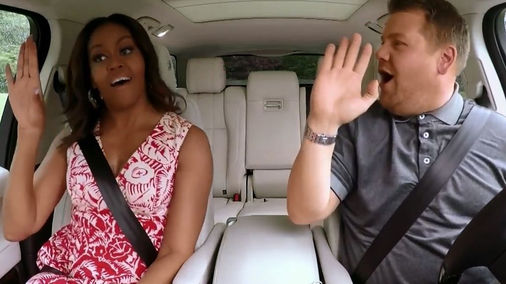 Michelle Obama se atreve con el 'Single ladies' de Beyoncé en  'Carpool karaoke'