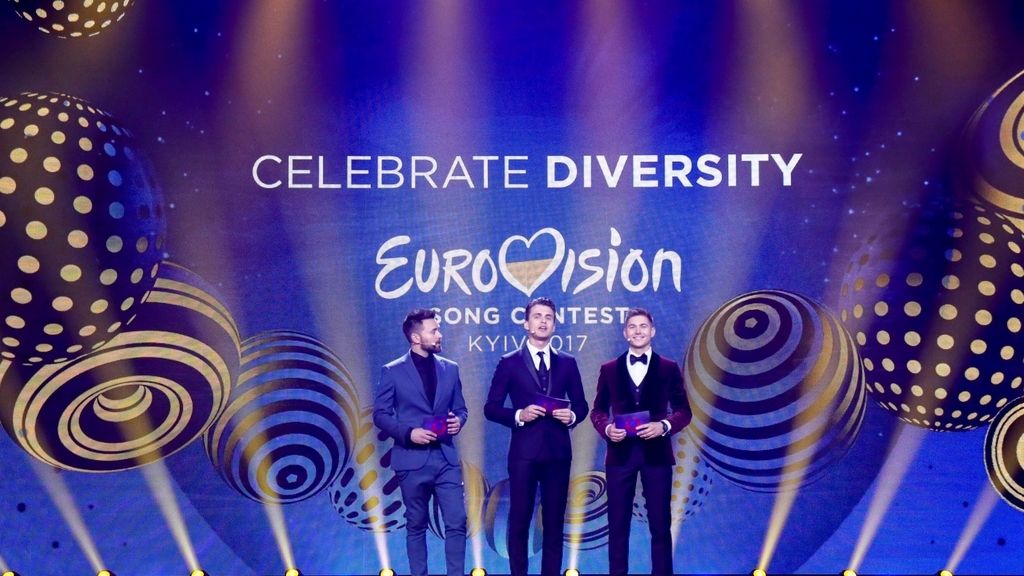 Primera semifinal de Eurovisión 2017. Timur Miroshnychenko, Oleksandr Skichko y Volodymyr Ostapchuk