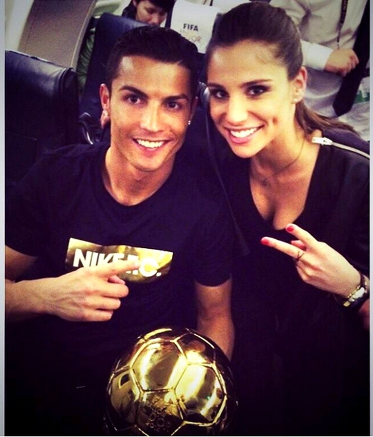 Cristiano Ronaldo y Lucía Villalón