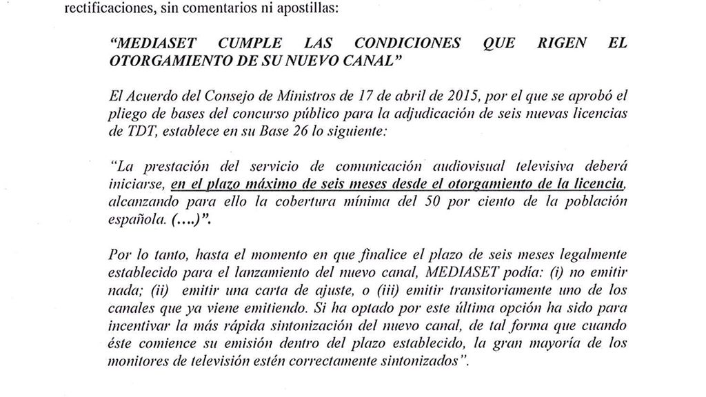Rectificación de El Economista