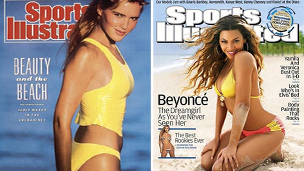 Judit Mascó (izquierda) y Beyoncé (derecha)