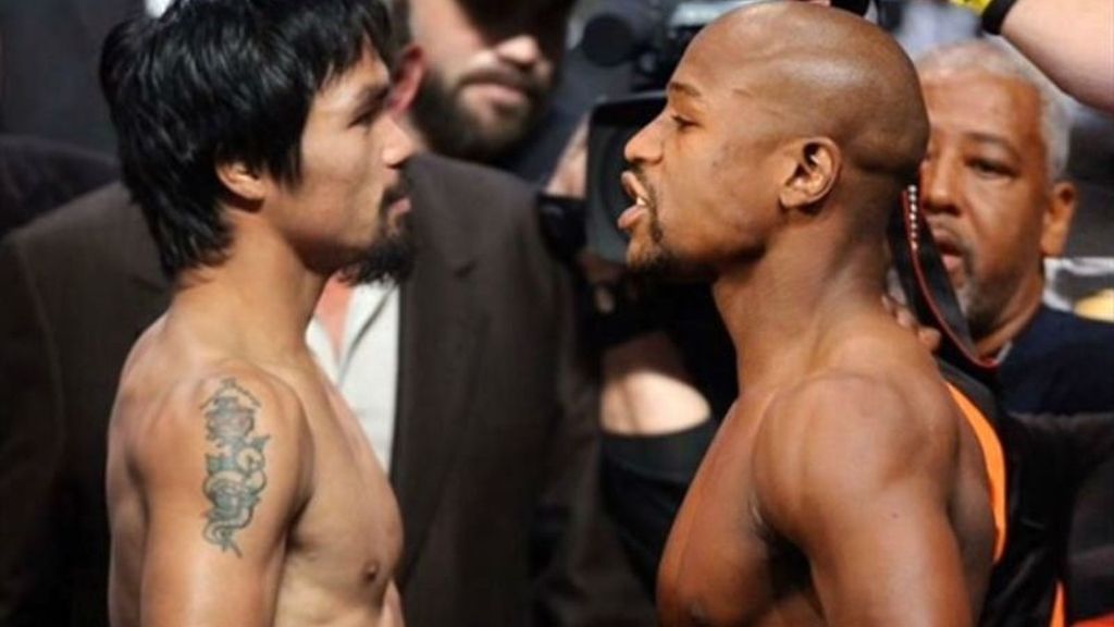 Manny Pacquiao vs Floyd Mayweather.