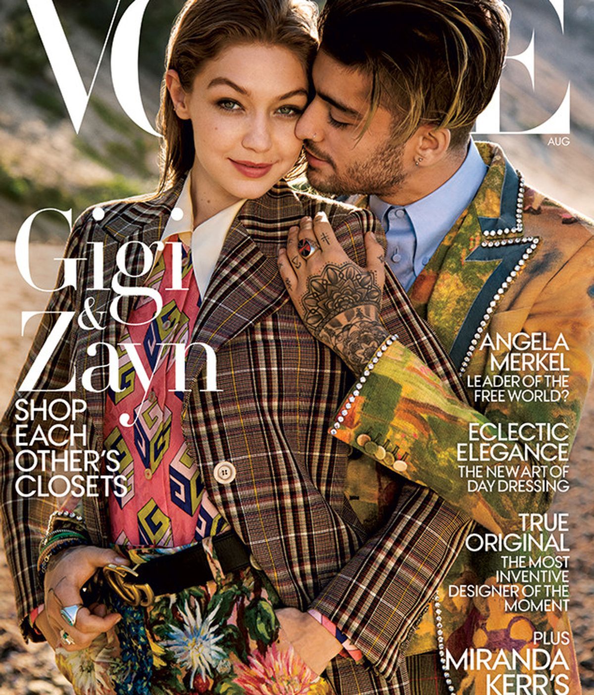 Gigi Hadid y Zayn Malik, en la portada de 'Vogue'