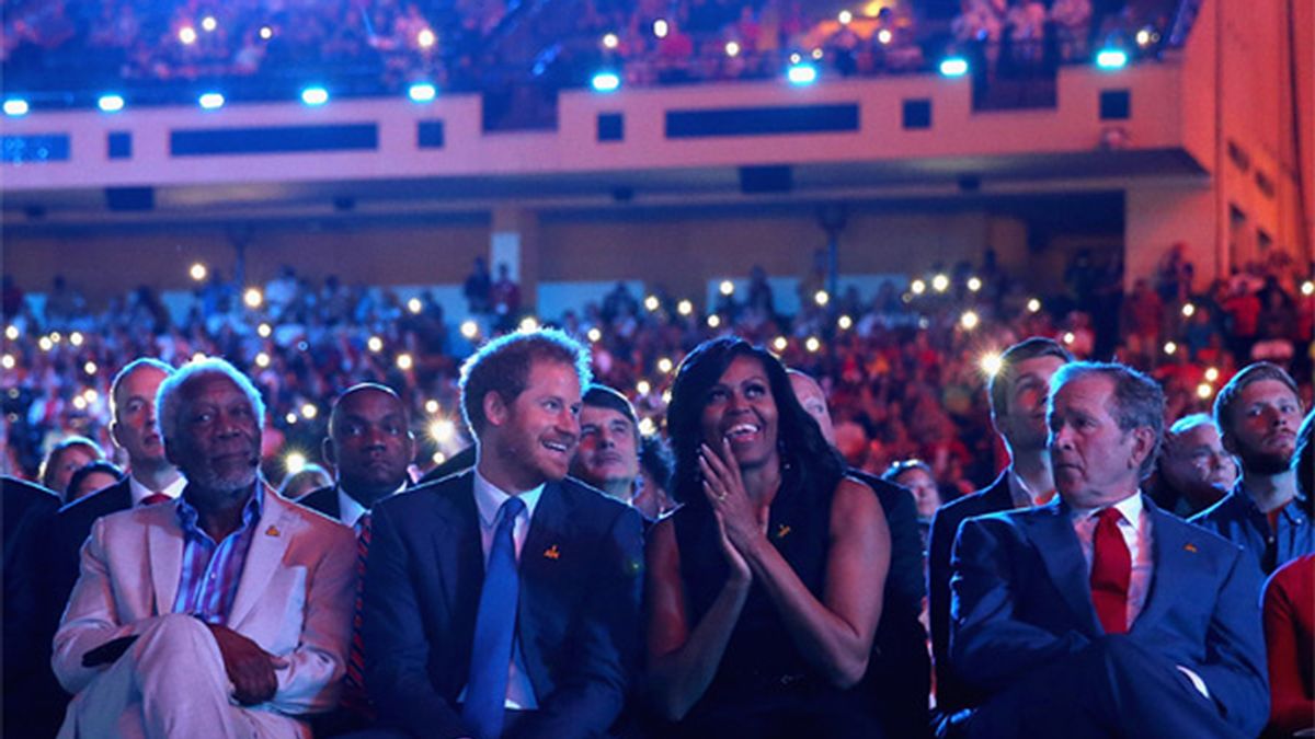 Príncipe Harry y Michelle Obama