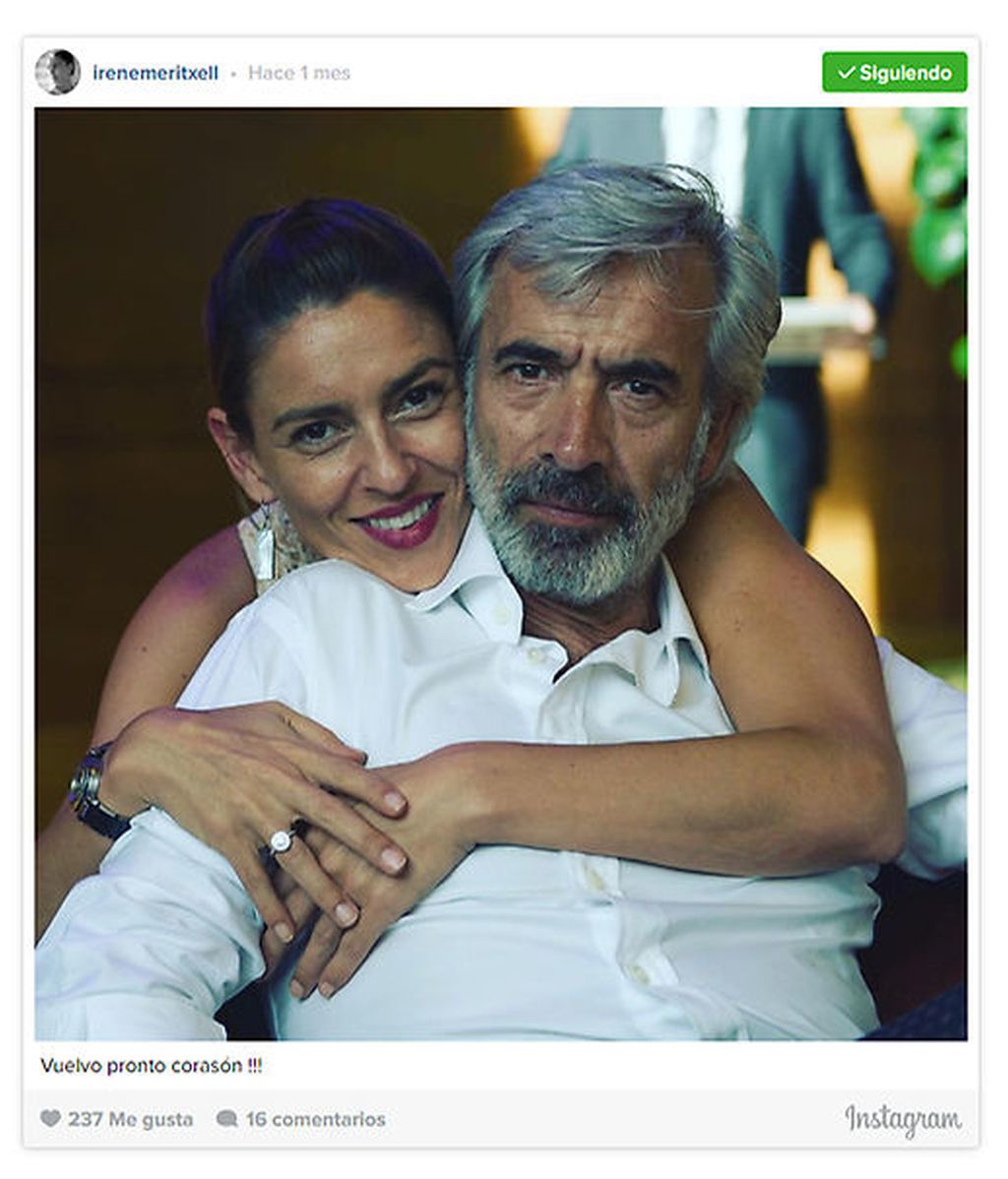 Imanol Arias e Irene Meritxell Imanol Arias e Irene Meritxell