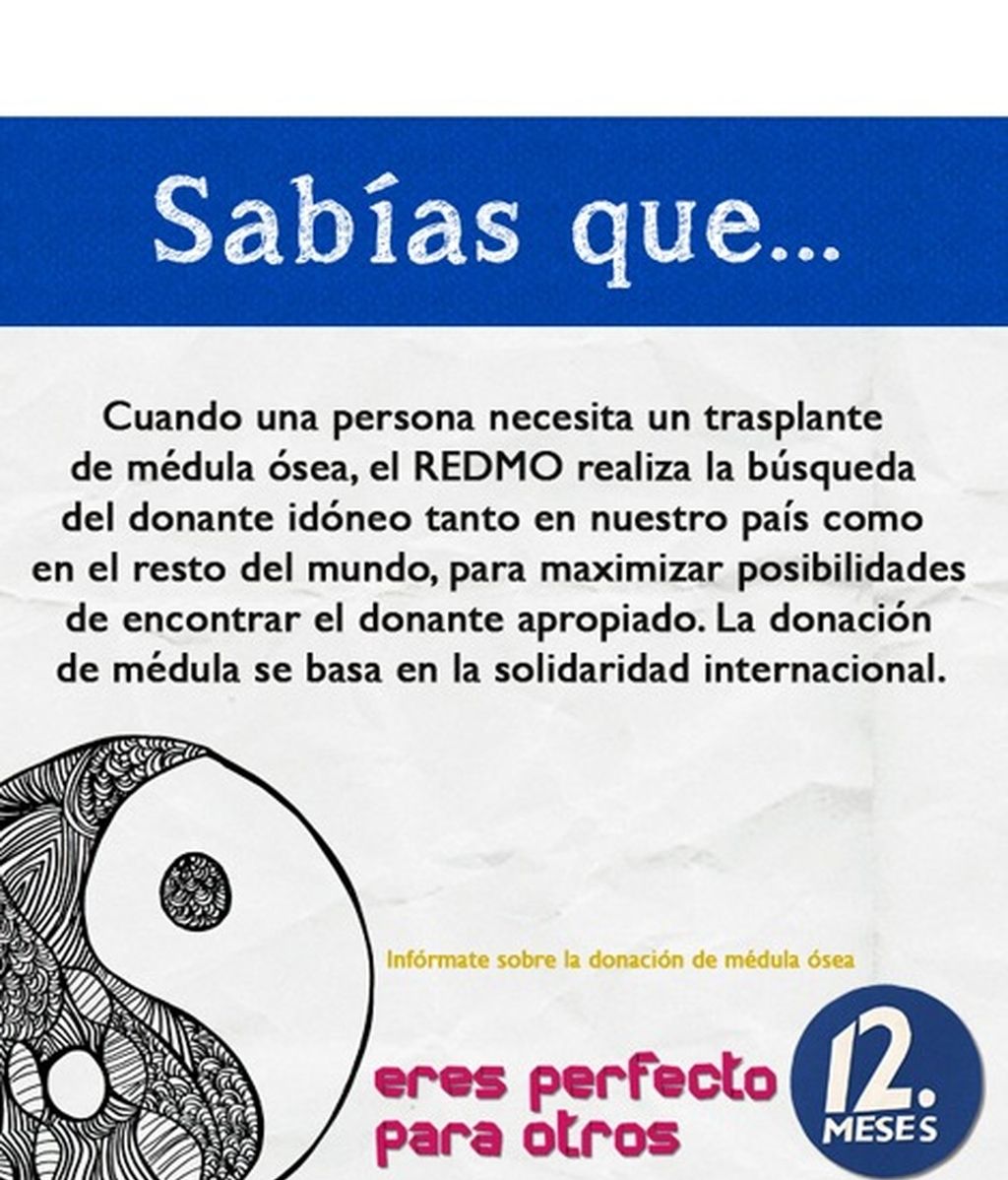 El REDMO, la donación, el trasplante... Infórmate.