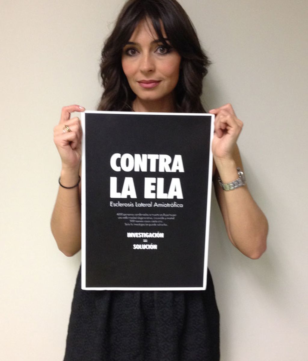 Las caras de los Informativos de Mediaset muestran su apoyo a los enfermos de ELA