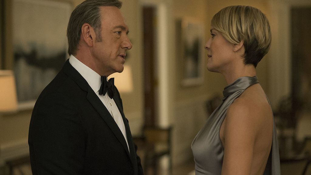 Kevin Spacey y Robin Wright son Frank Underwood y Claire Underwood en la serie de Netflix 'House of cards'