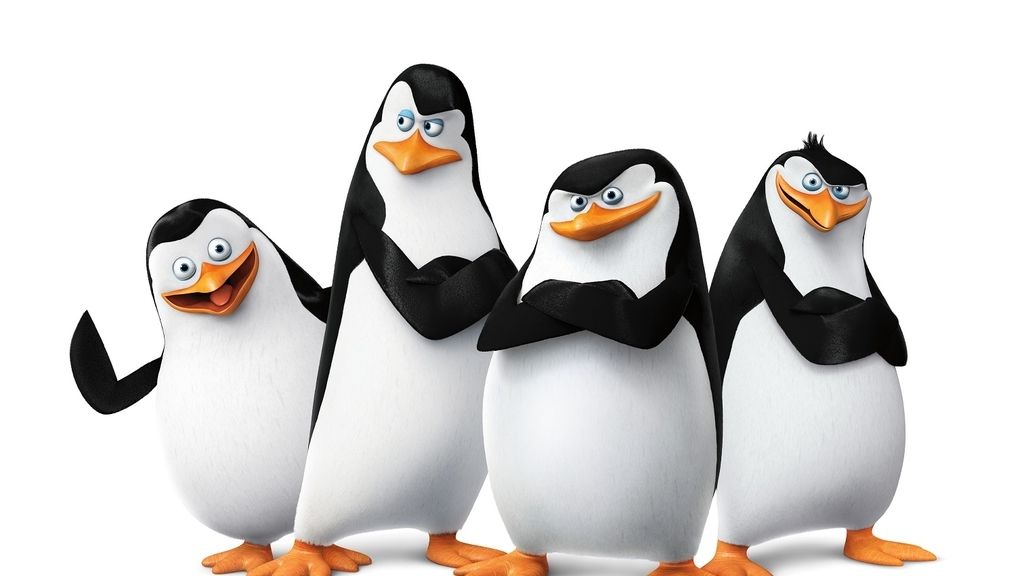 Los pingüinos de la película 'Madagascar'
