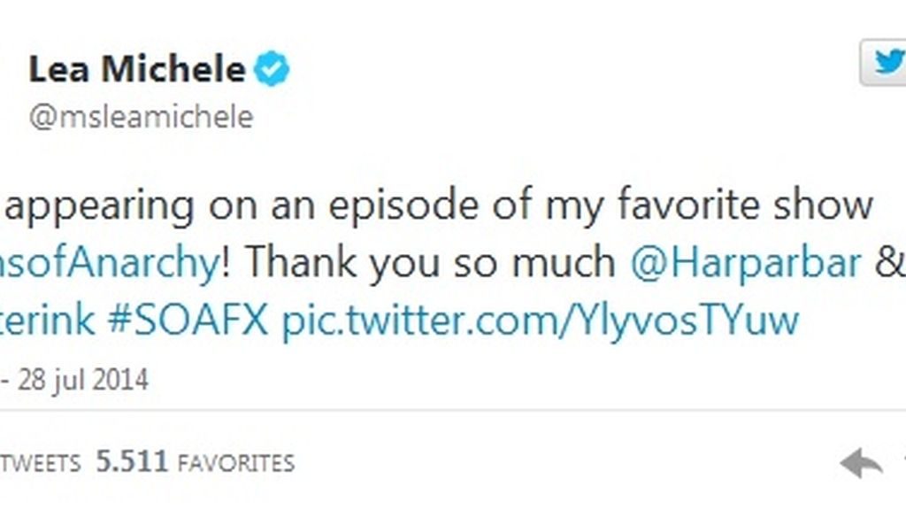 Twitter Lea Michele