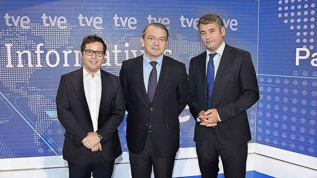 José Ramón Díez, director de TVE, y Julio Somoano