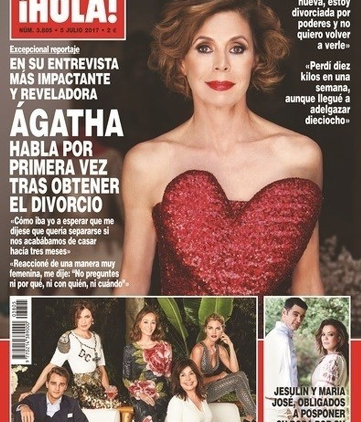 Ágatha Ruiz de la Prada, portada de '¡Hola!'