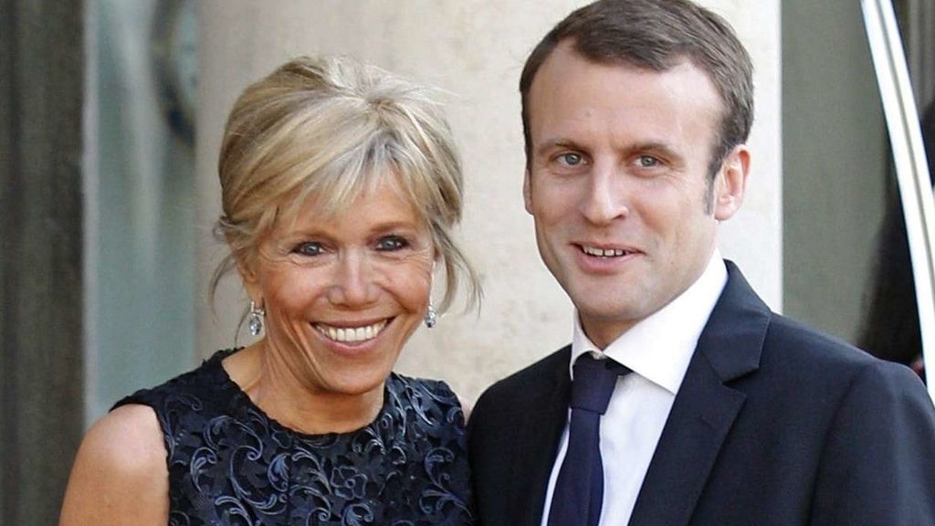 Emmanuel Macron y Brigitte Trogneux