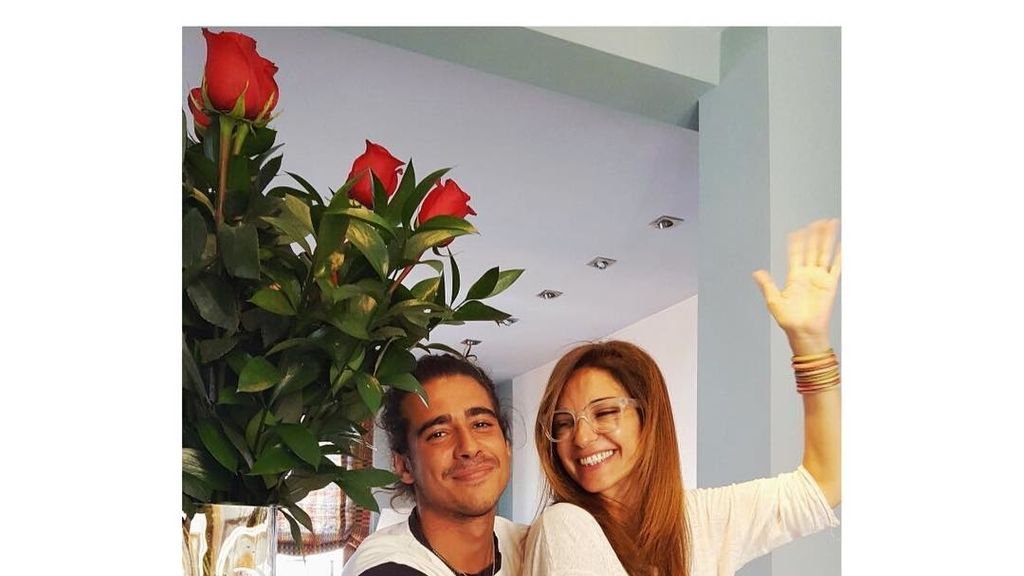 Mariló Montero y su hijo