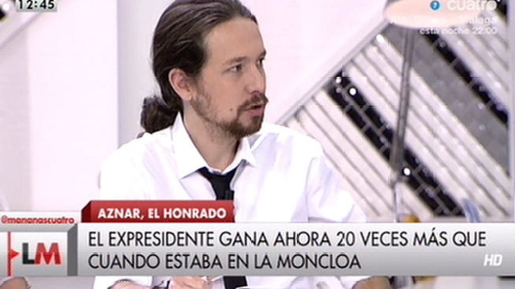 Pablo Iglesias, 'Las mañanas de Cuatro'
