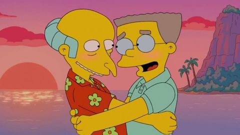 Smithers Sale Del Armario En Los Simpson Como Declaracion De Amor