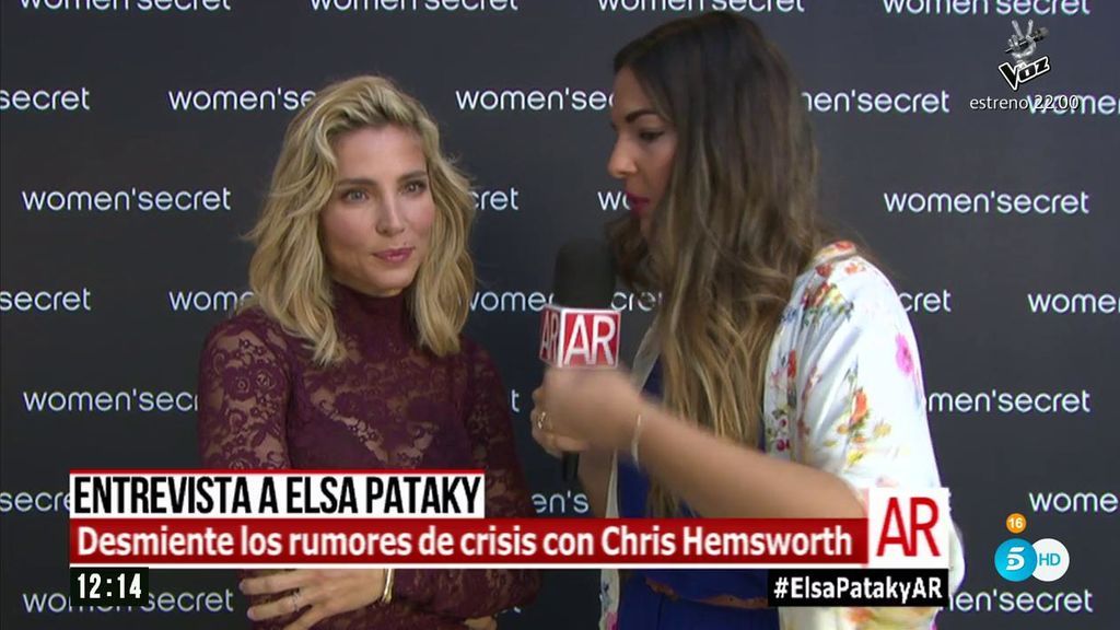 Elsa Pataky desmiente los rumores de crisis con Chris Hemsworth: "Son invenciones para vender"