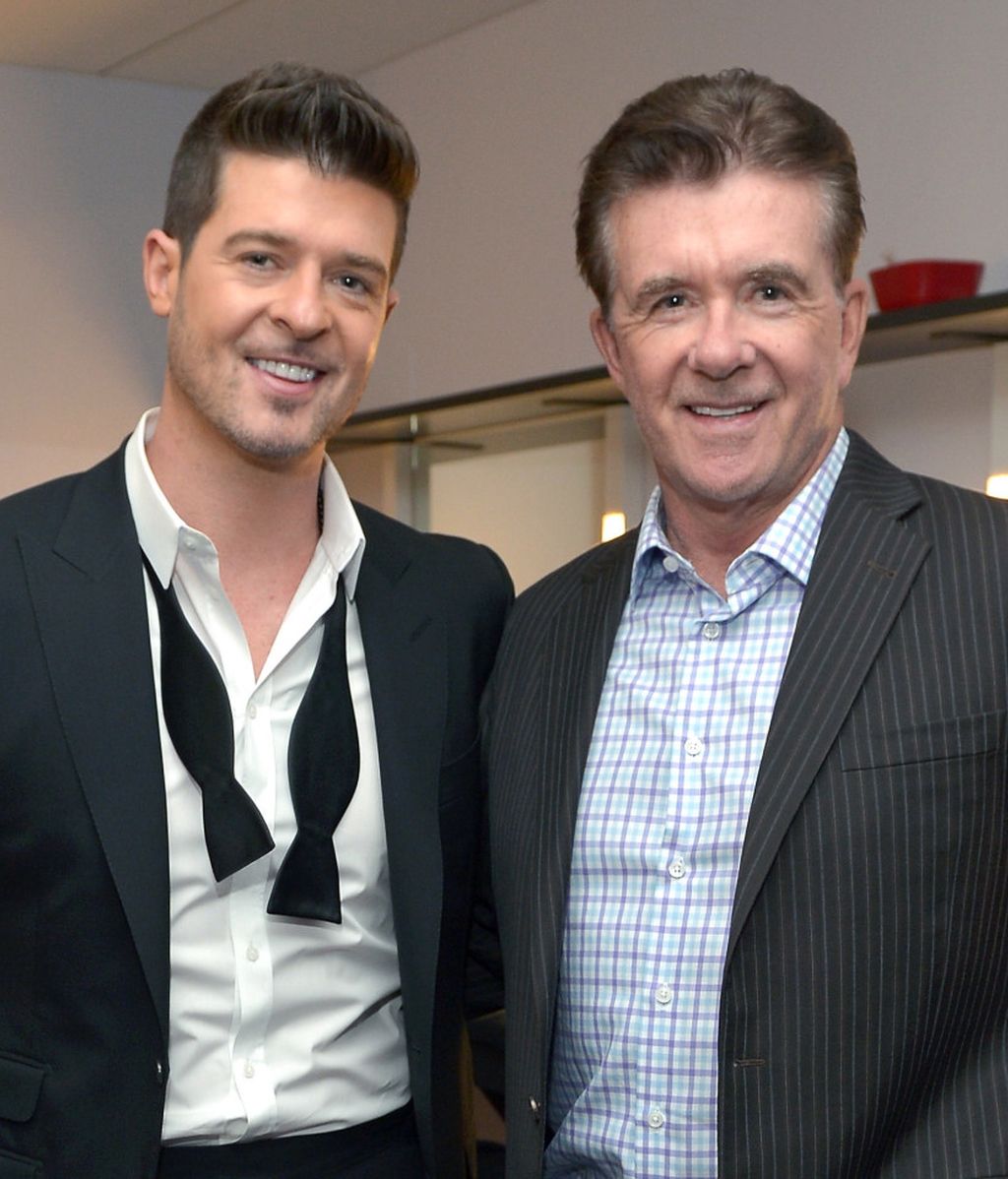 Alan Thicke y su hijo Robin Thicke