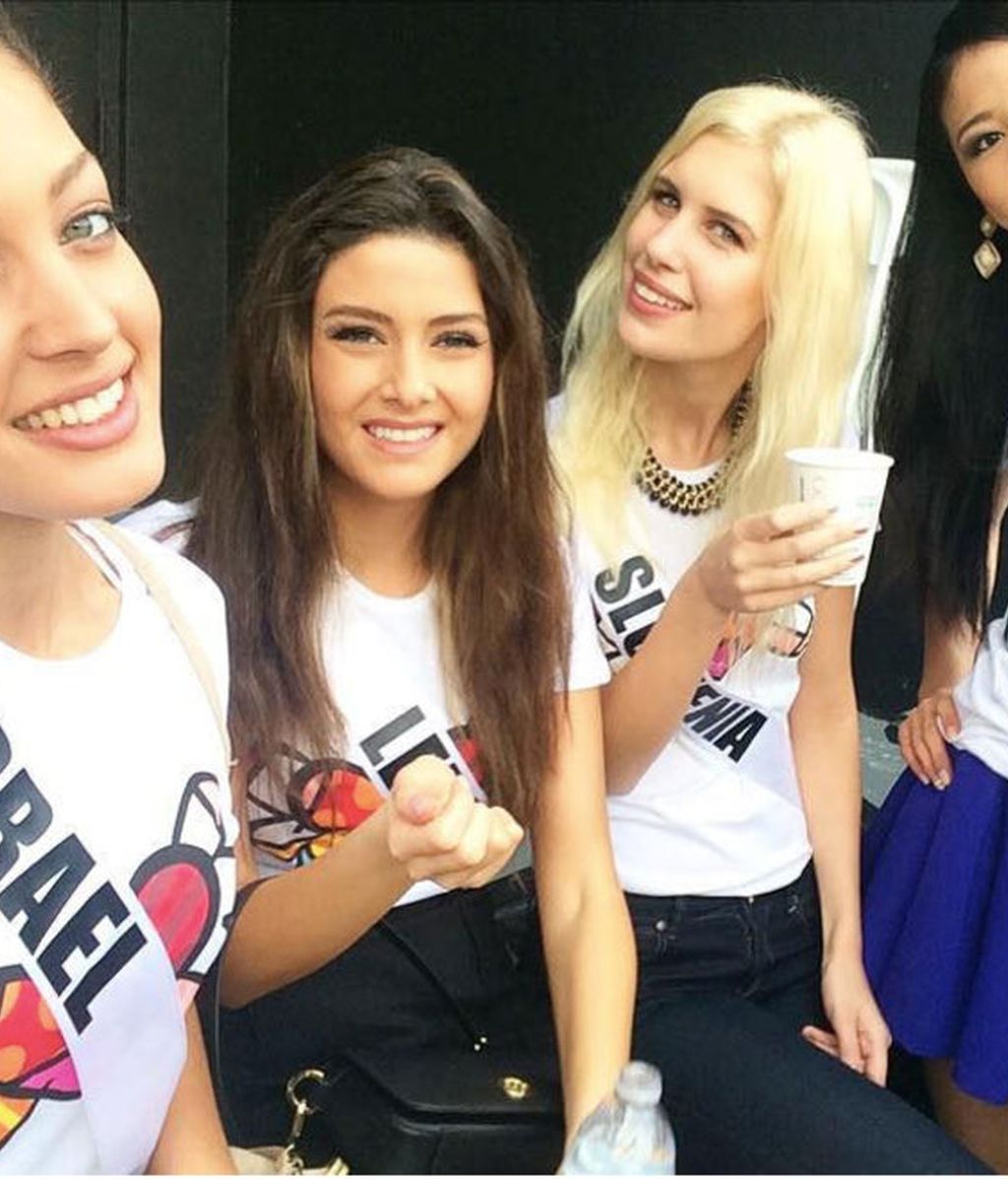 Miss Líbano y Miss Israel