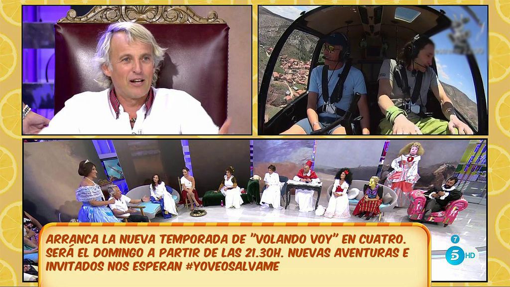 Jesús Calleja adelanta los mejores momentos que vivió junto a Miguel Ángel Revilla en 'Volando Voy'