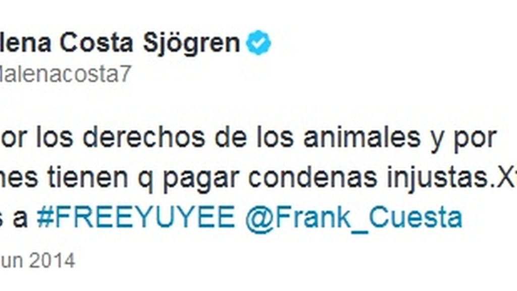 Tuit Malena Costa #freeYuyee