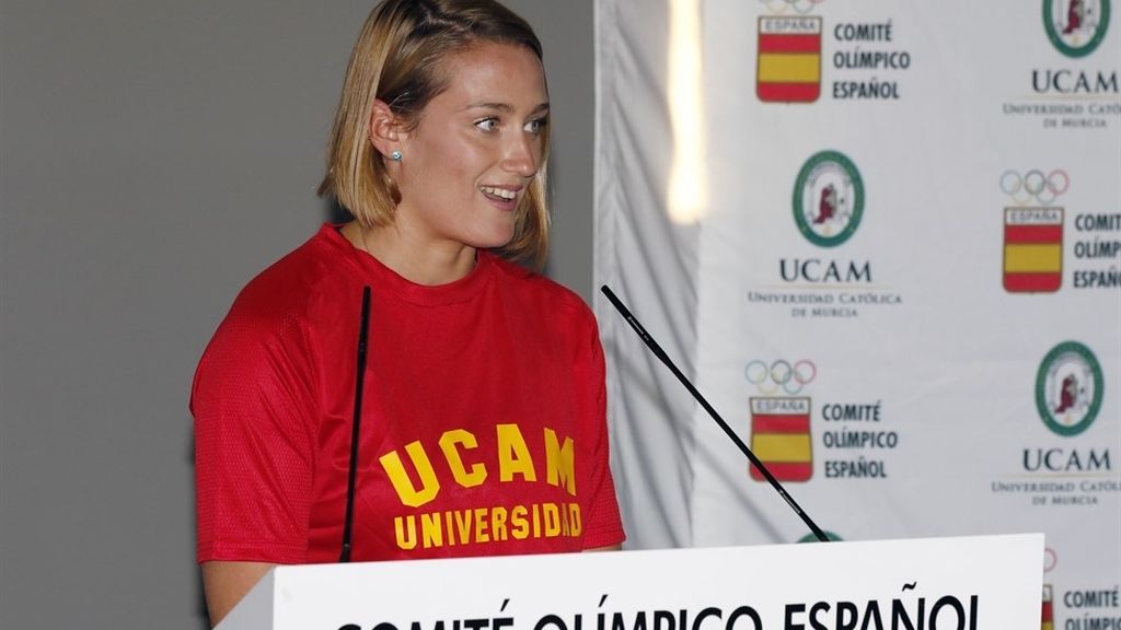 Mireia Belmonte en el homenaje del Comité Olímpico Español