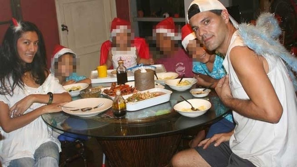 Fran Cuesta y su familia