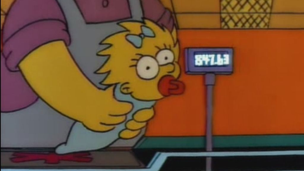 Por qué son amarillos y otras 29 curiosidades sobre 'Los Simpson' - ¿Cuánto cuesta mantener a un bebé? (Maggie en la cabecera)