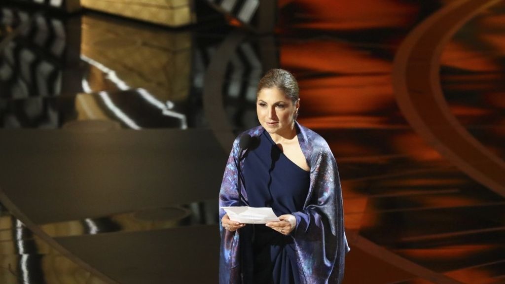 Anousheh Ansari en la gala de los Oscar 2017