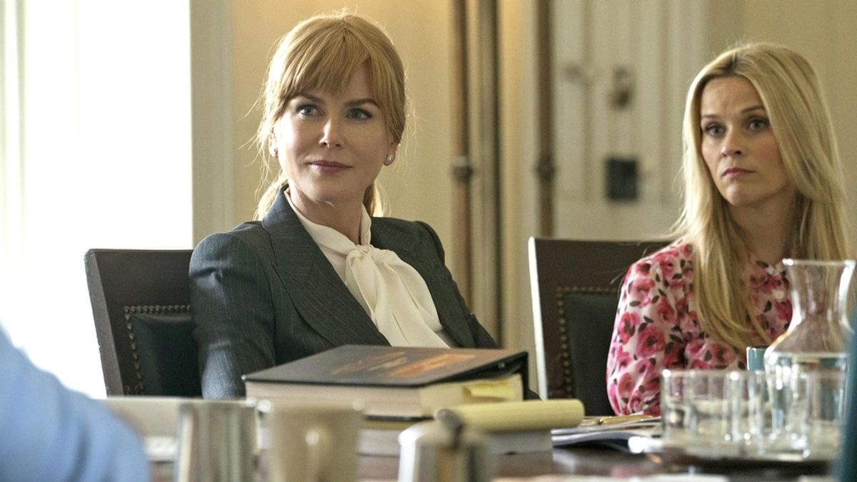 Nicole Kidman (Celeste Wright) y Reese Witherspoon (Madeline Martha Mackenzie) en una escena de la serie de HBO 'Big little lies'