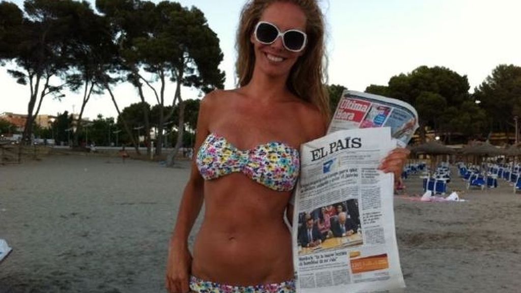 Paula Vázquez desmintiendo las fotografías de la revista 'InTouch', 2011