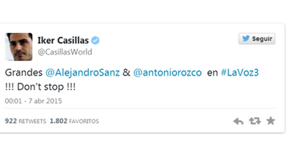Tuit Iker Casillas