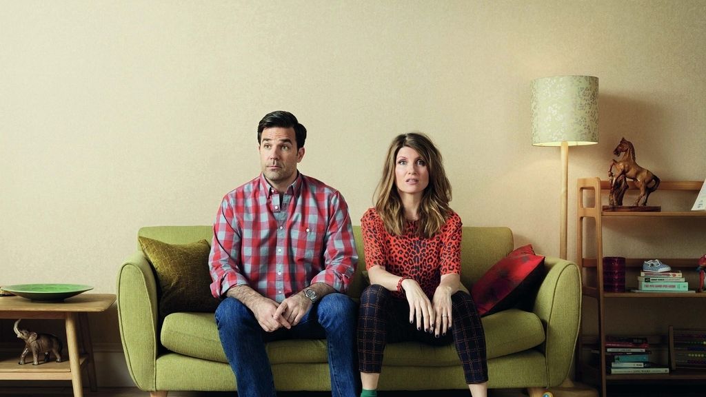 Rob Delaney y Sharon Horgan son Rob Norris y Sharon Morris en 'Catastrophe'