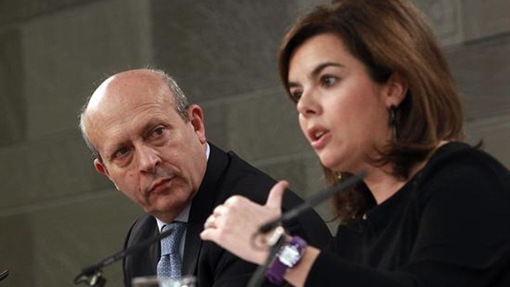 Soraya Sáenz de Santamaría y José Ignacio Wert