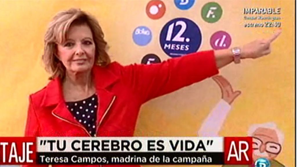 Mª Teresa Campos amadrina la campaña para vencer el ictus de 12 meses
