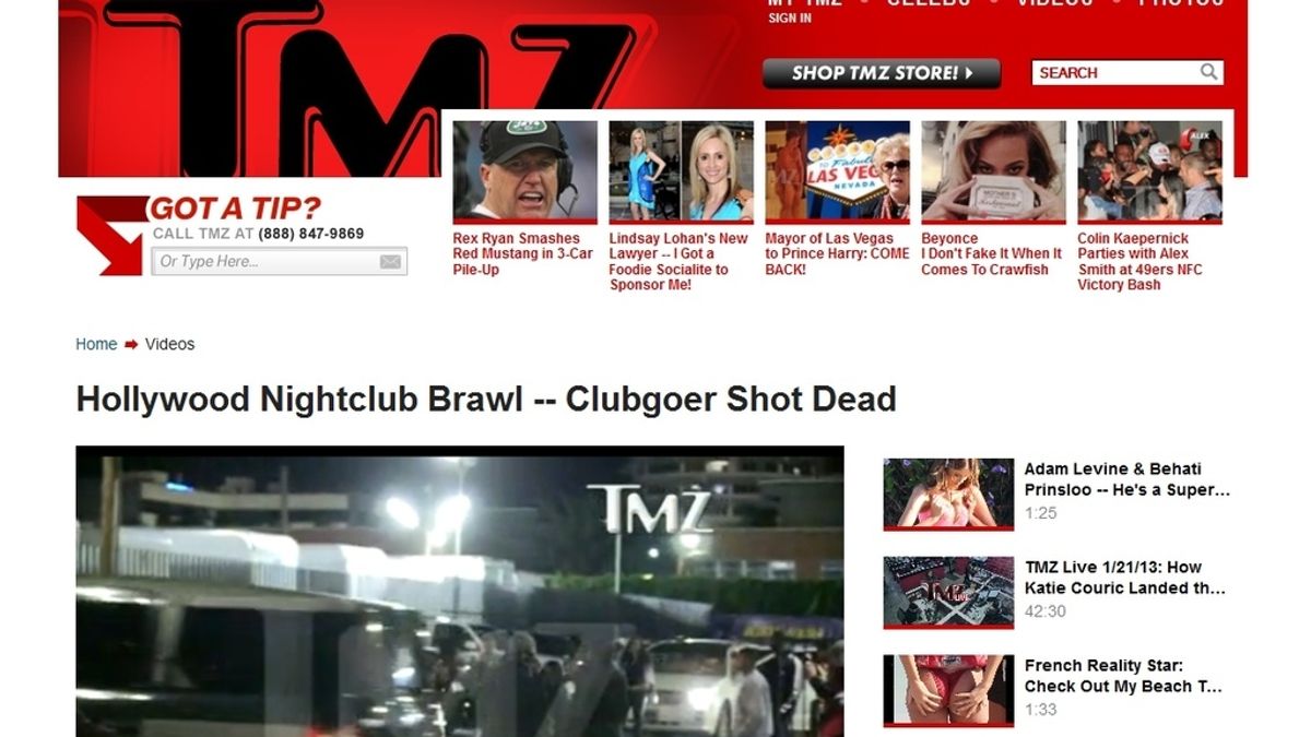 TMZ video asesinato joven