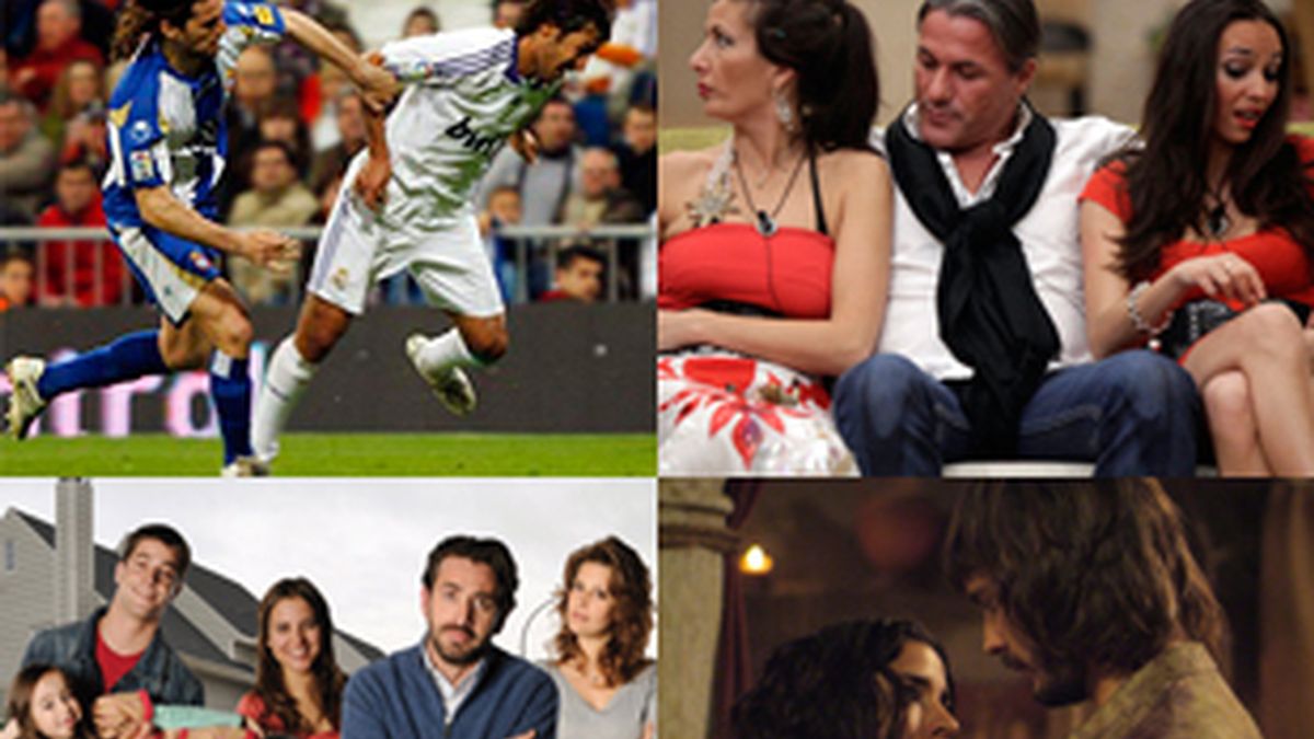 Emisiones más vistas de febrero: partido del Real Madrid, 'Gran hermano: el reencuentro', 'Los protegidos' y 'Águila Roja'.