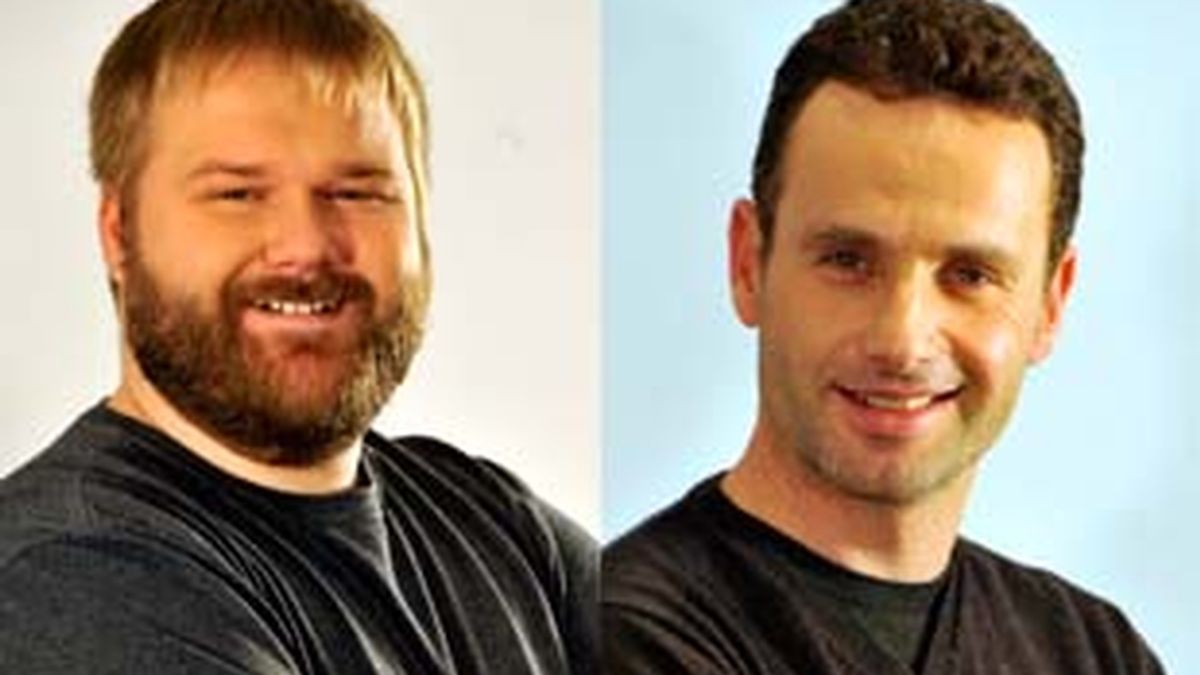 Robert Kirkman (izquierda) y Andrew Lincoln.