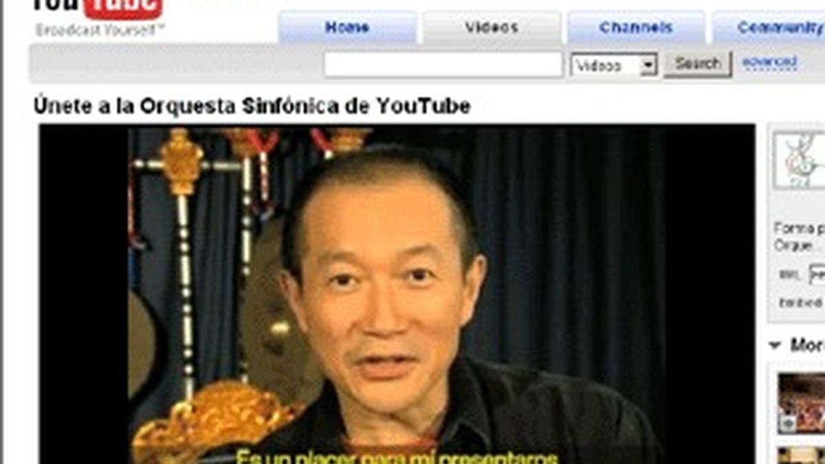 El compositor Tan Dun anima a participar en el concurso de YouTube.