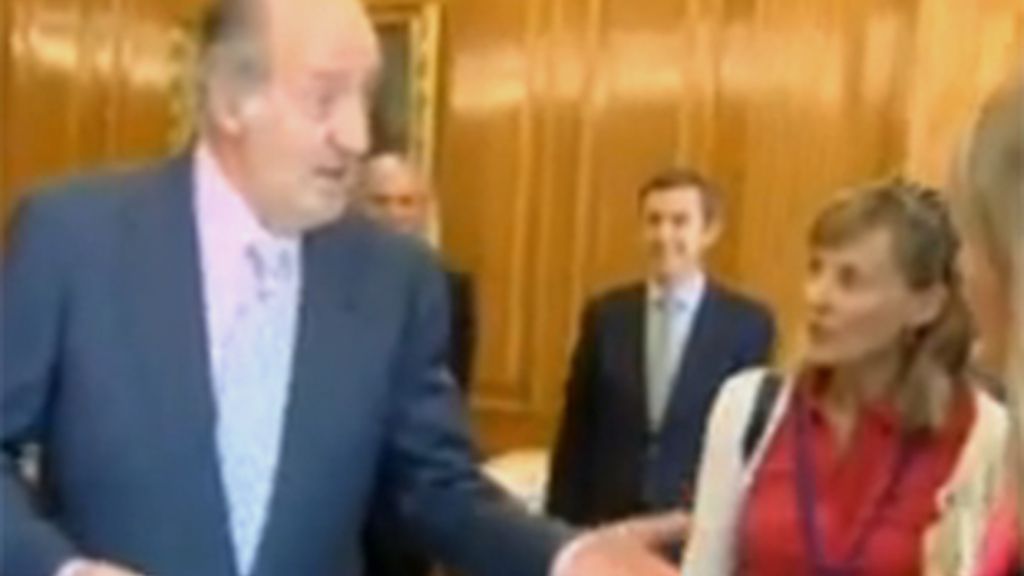 El enfado de Don Juan Carlos con los periodistas.