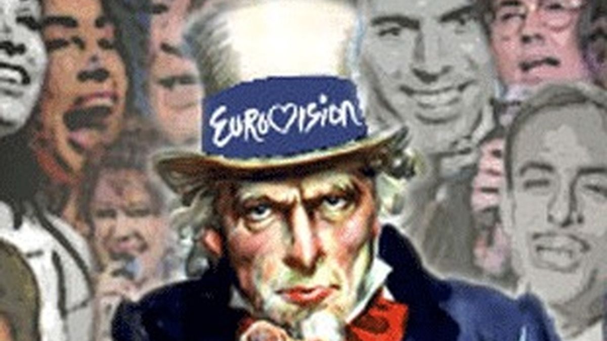 Cartel promocional de TVE para el festival de Eurovisión.