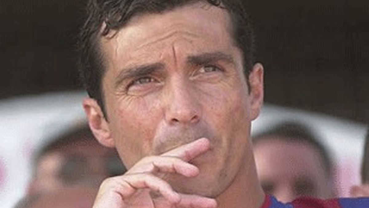 Guillermo Amor, cuando era jugador del Barça.