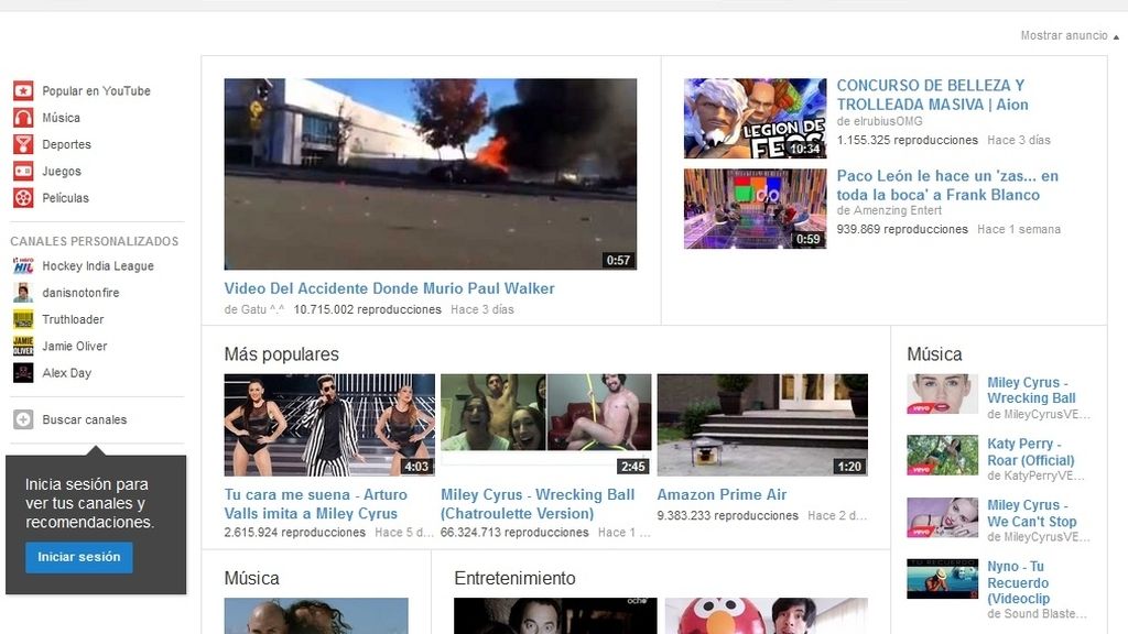 YouTube retrasa a 2014 el lanzamiento de su servicio de suscripción