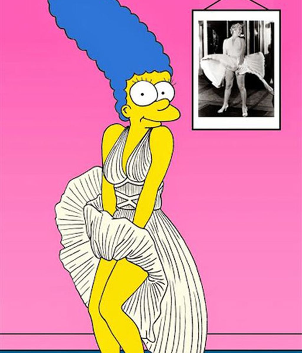 ¿Cómo le queda la ropa de Audrey Hepburn, Lady Di o la princesa Catalina  a la esposa de Homer?