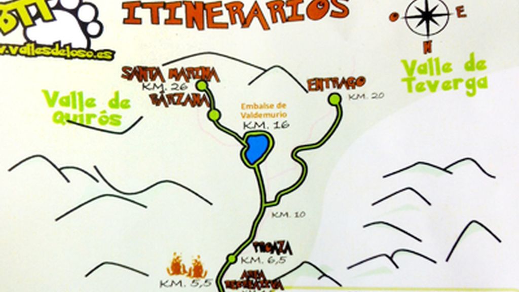 itinerario oso