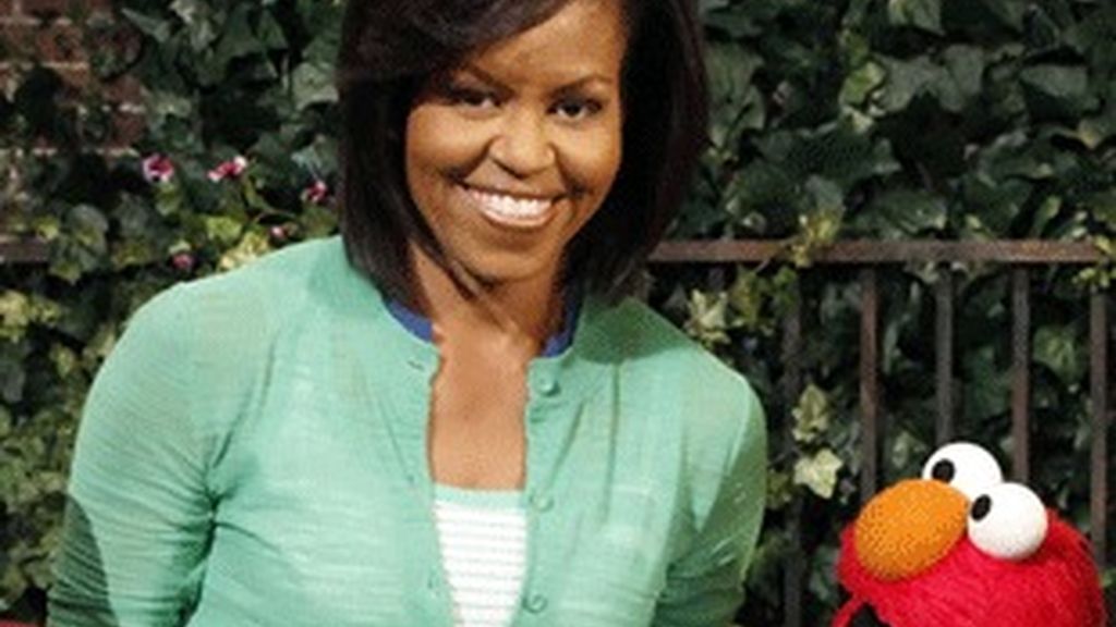 Michelle Obama, en 'Barrio Sésamo'.