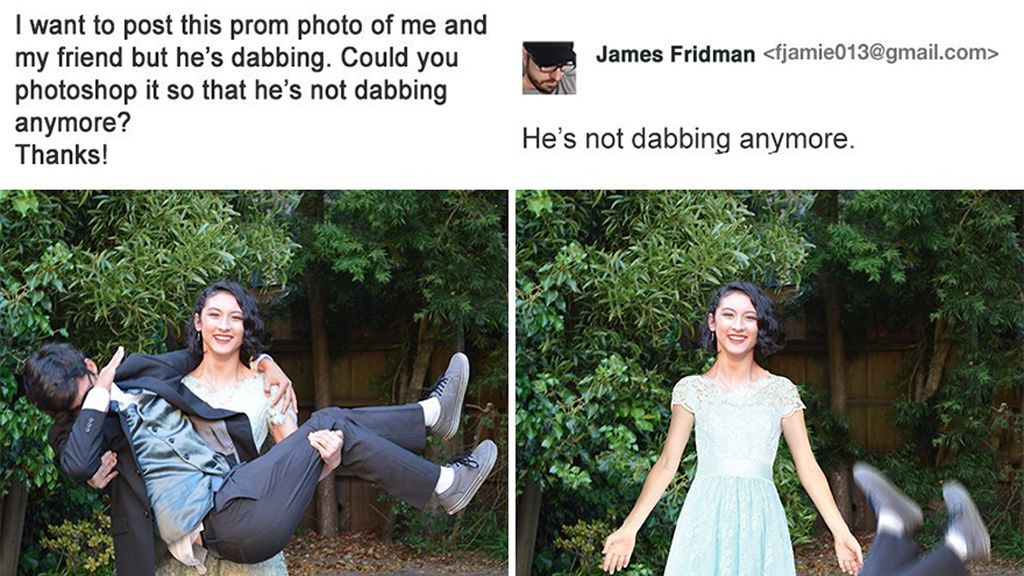 Piden a James Fridman que arregle sus fotos y el resultado les deja perplejos