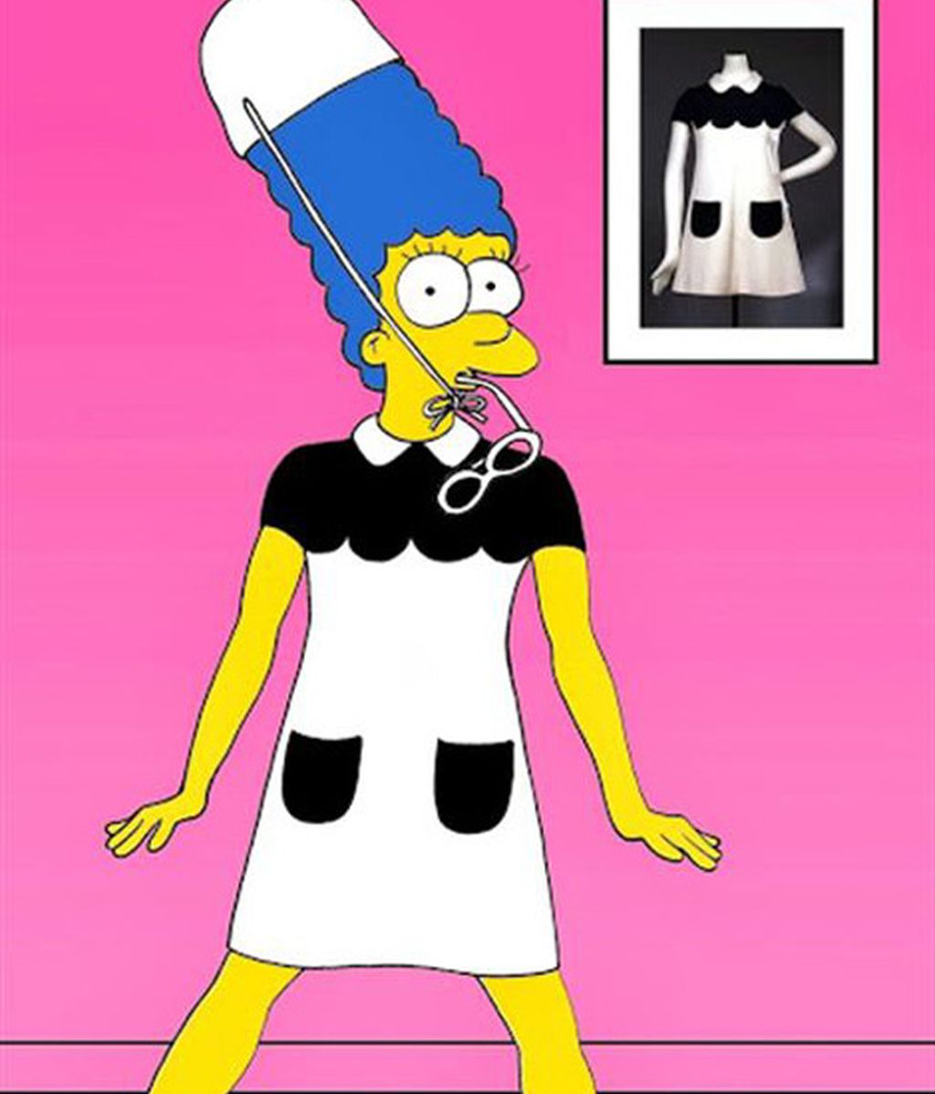 ¿Cómo le queda la ropa de Audrey Hepburn, Lady Di o la princesa Catalina  a la esposa de Homer?