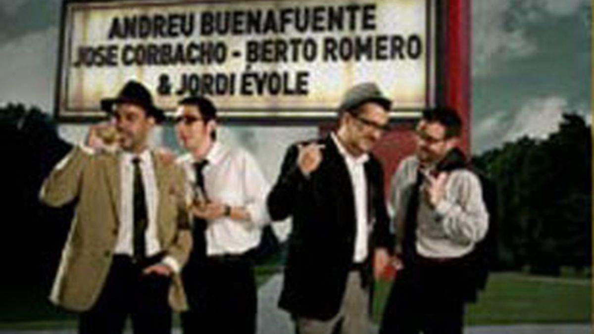 De izquierda a derecha, Corbacho, Berto, Buenafuente y Évole, protagonistas de Terrat Pack.